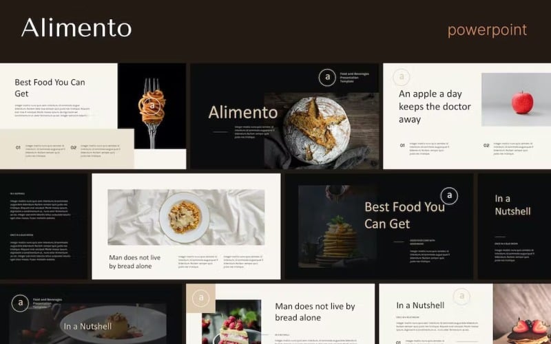 alimento restaurant business powerpoint original