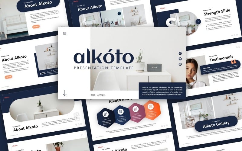 alkoto creative presentation powerpoint template original
