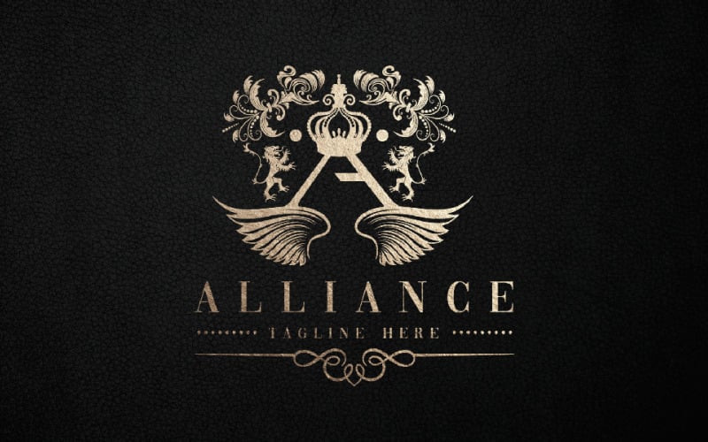 alliance letter a logo temp original