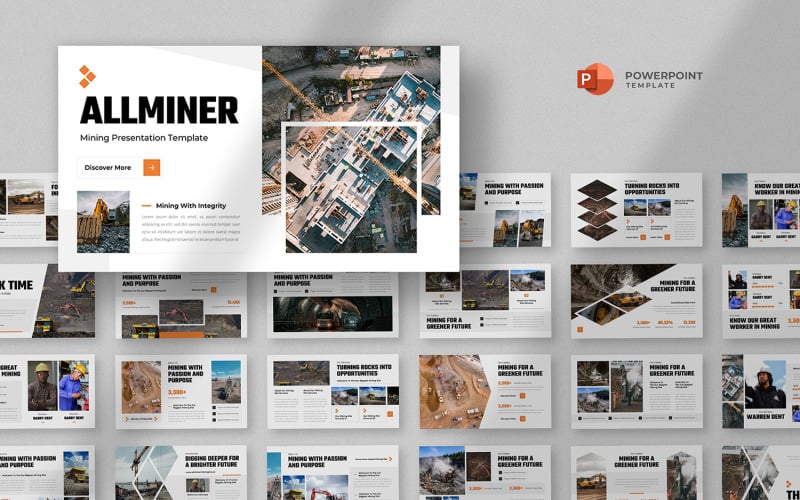 allminer mining industry powerpoint template original