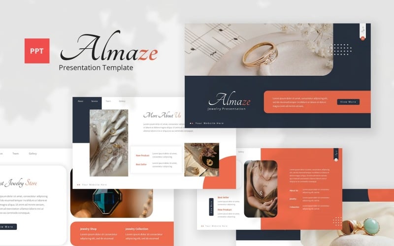 almaze jewelry powerpoint template original