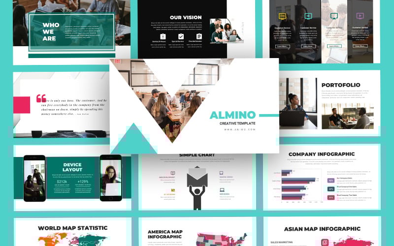 almino business powerpoint template original