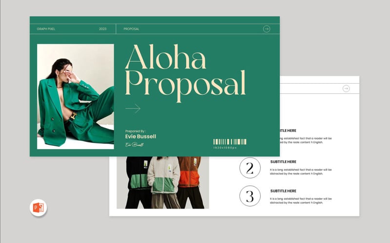 aloha brand proposal powerpoint template original