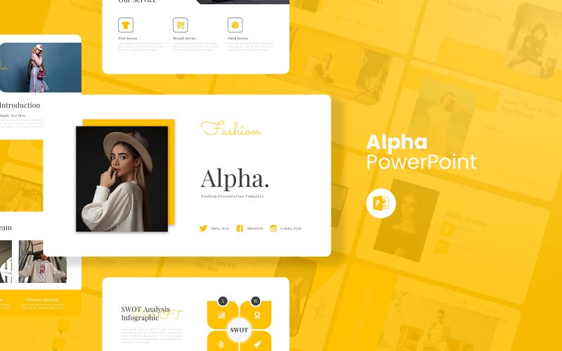 alpha fashion powerpoint template original