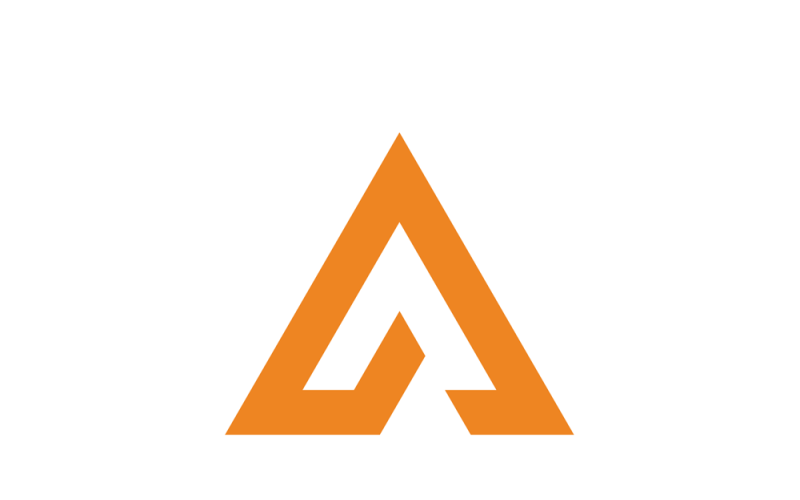 alpha letter a logo design template original