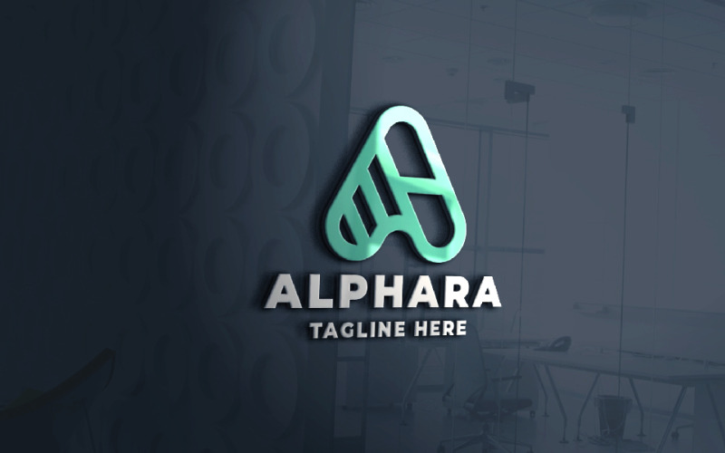 alphara letter a pro logo template original