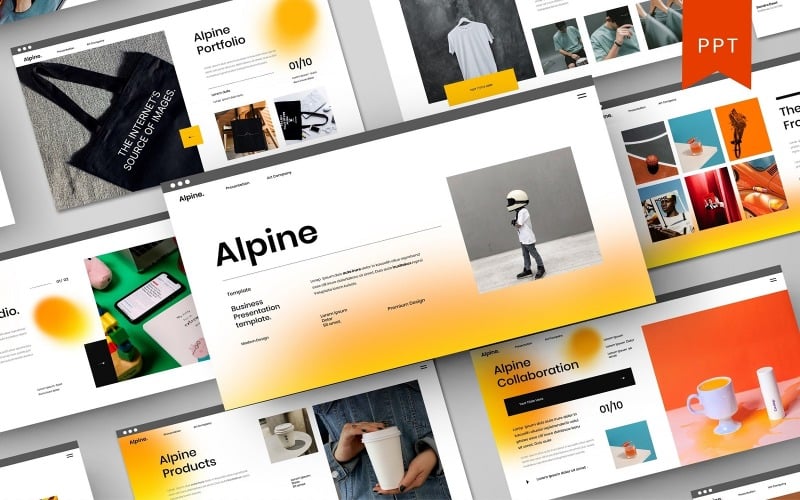 alpine powerpoint template original