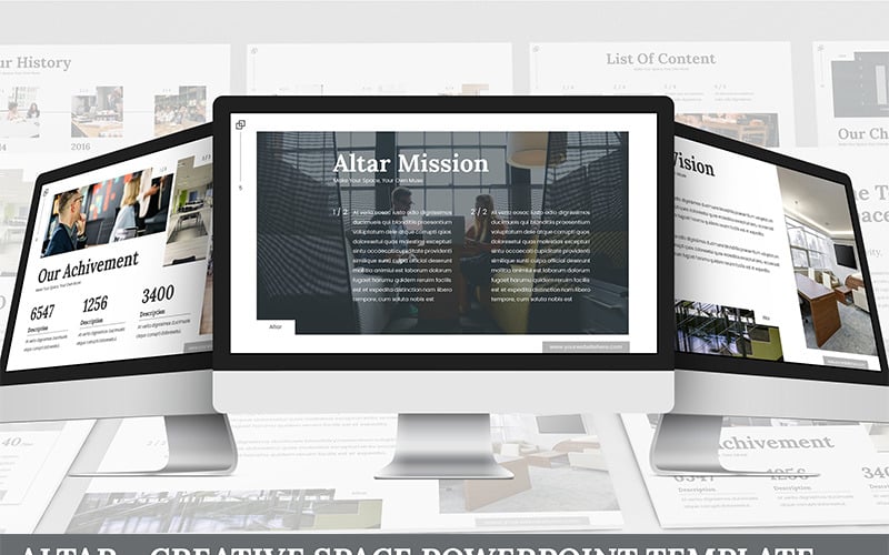 altar creative space powerpoint template original
