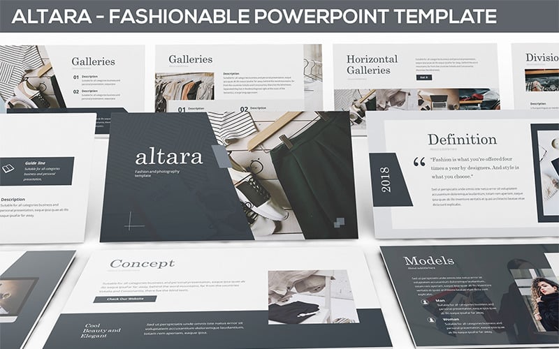 altara photography fashion powerpoint template original