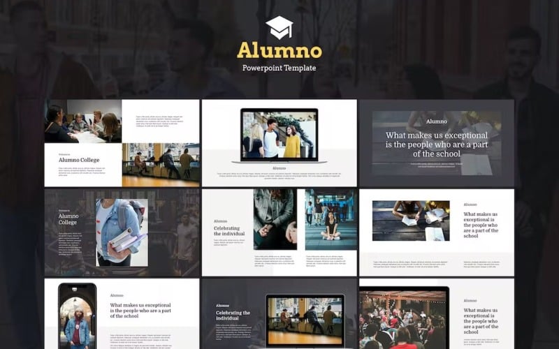alumno education amp course powerpoint template original