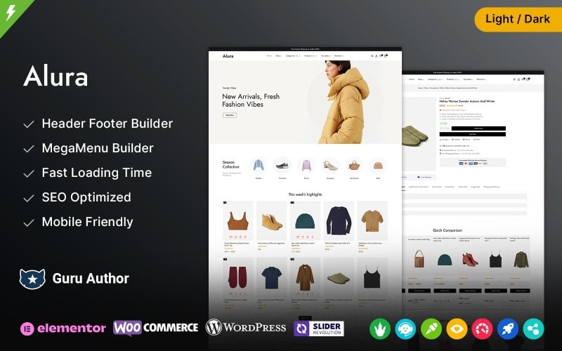 alura multipurpose fashion store woocommerce theme original