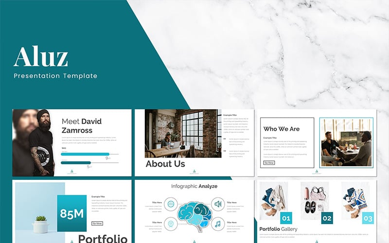 aluz powerpoint template original