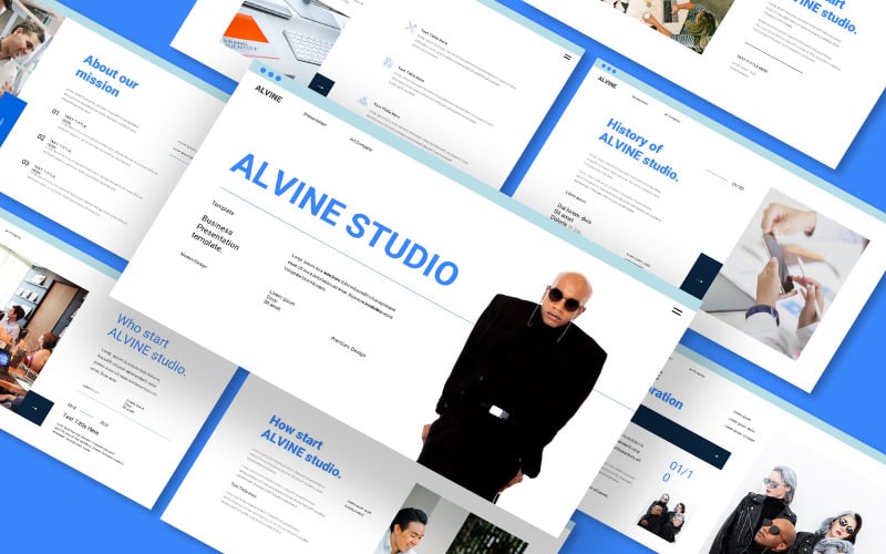 alvine studio powerpoint template original