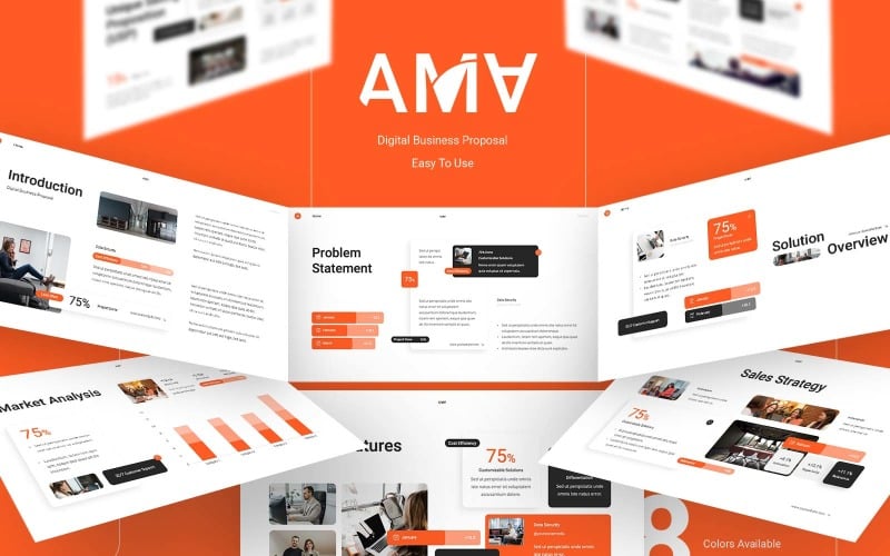 ama digital business proposal powerpoint original