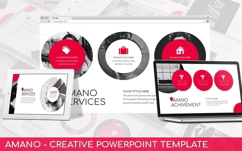 amano creative powerpoint template original