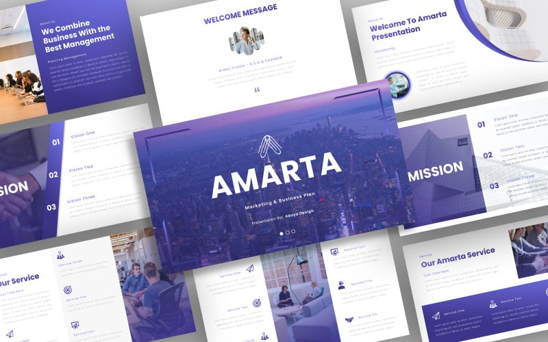 amarta mrketing amp business powerpoint template original