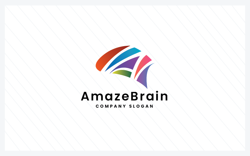 amaze brain letter a pro logo templates original