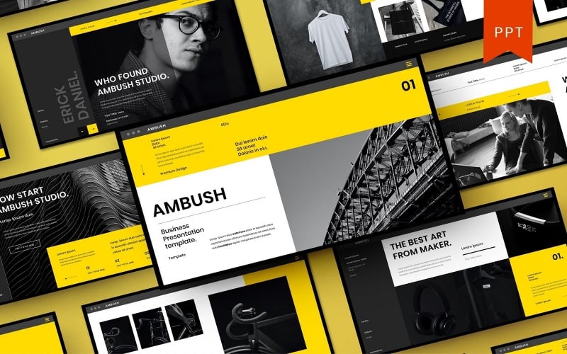 ambush powerpoint template original