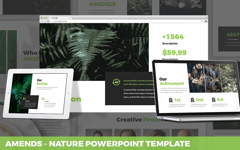 amends nature powerpoint template original