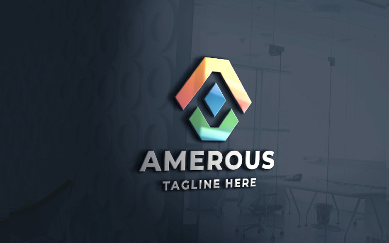amerous letter a professional logo original