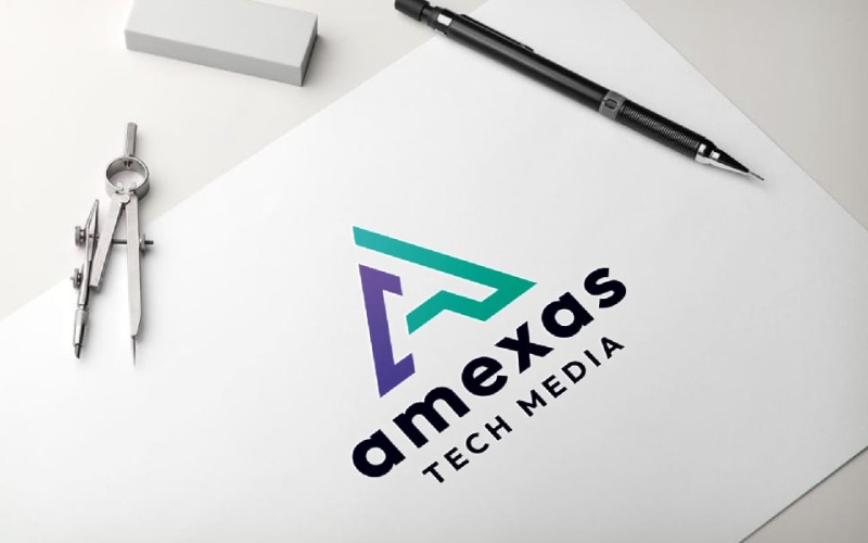 amexas letter a logo template original