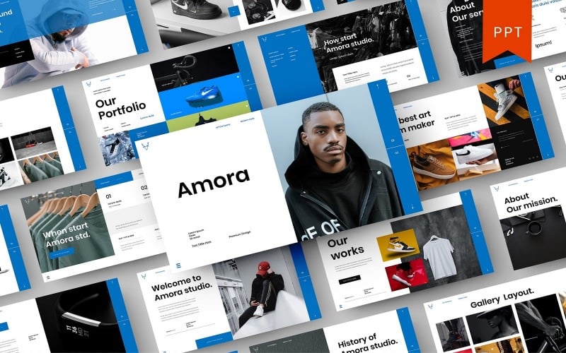 amora business powerpoint template original