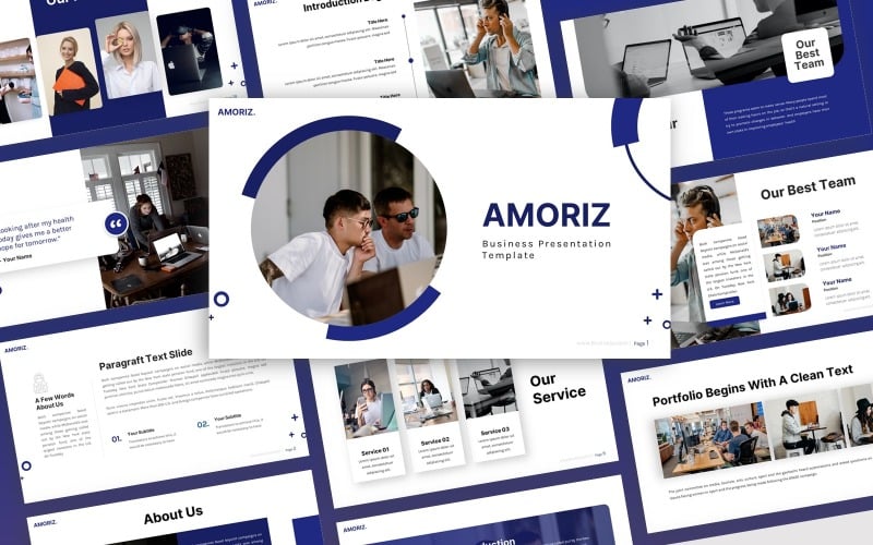 amoriz business multipurpose powerpoint template original