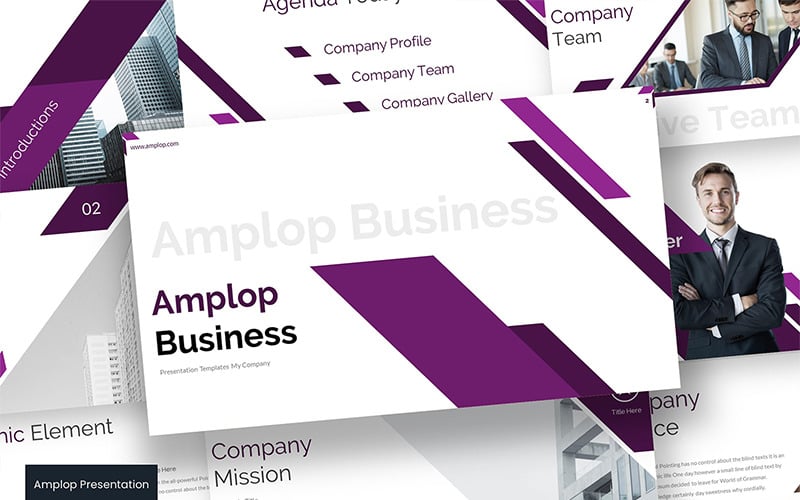 amplop powerpoint template original