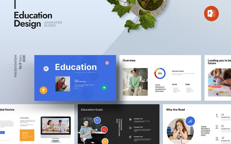 an education powerpoint presentation template original