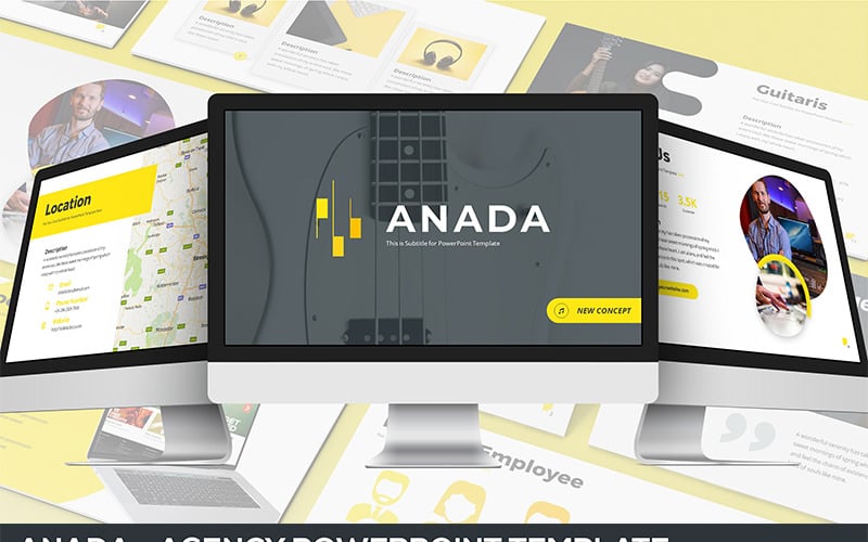 anada agency powerpoint template original