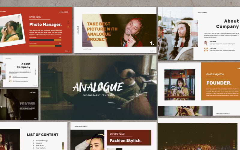 analogue creative powerpoint template original
