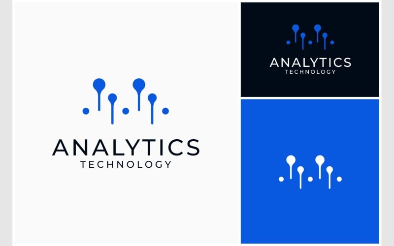 analytics technology digital logo original