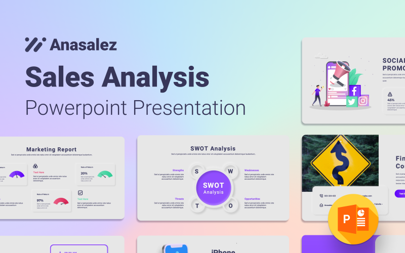 anasalez sales analysis powerpoint presentation template original