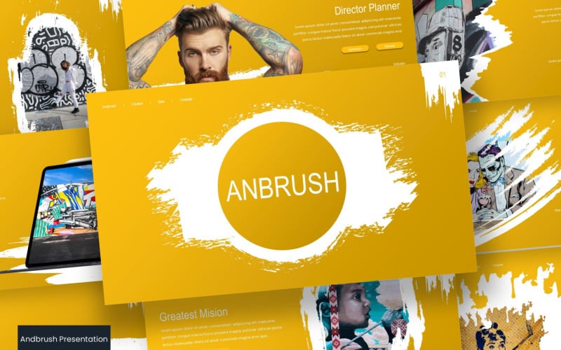 andbrush powerpoint template original