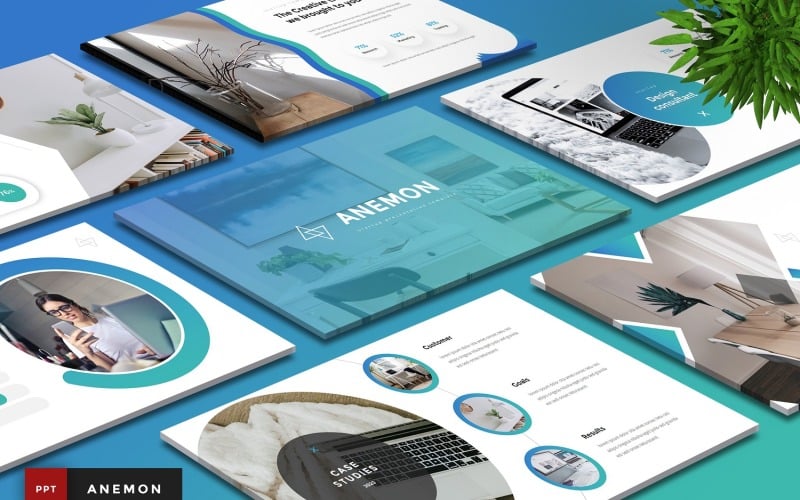 anemon startup powerpoint template original