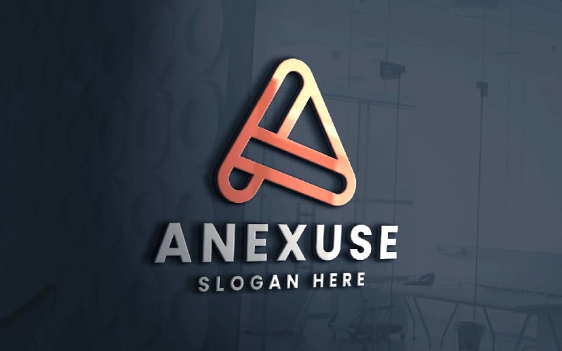 anexuse letter a logo template original