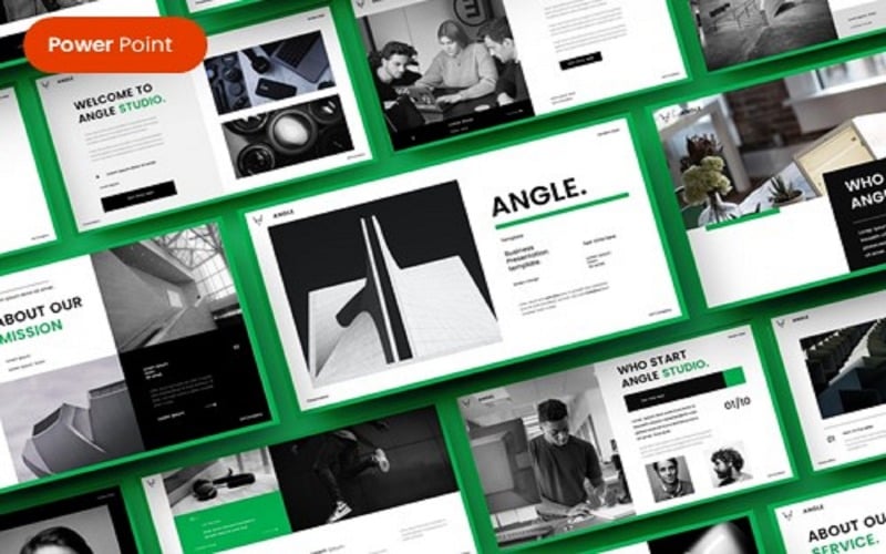 angel business powerpoint template original