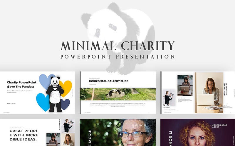 animal charity powerpoint template original