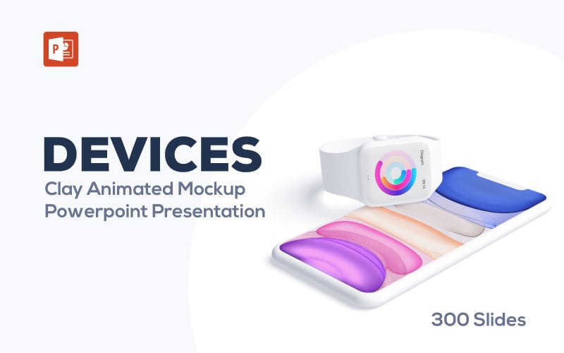 animated devices mockups powerpoint template original