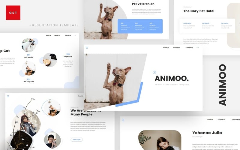 animoo animal powerpoint template original