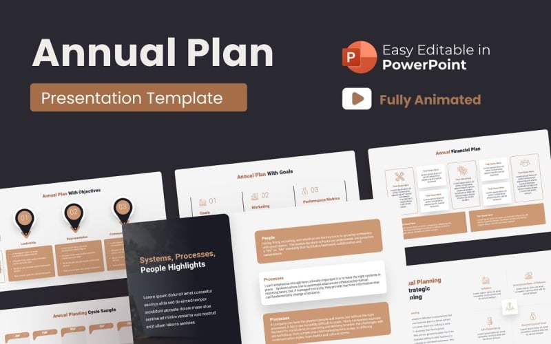 annual plan powerpoint presentation animated original