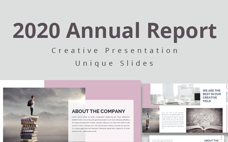 annual report powerpoint template original