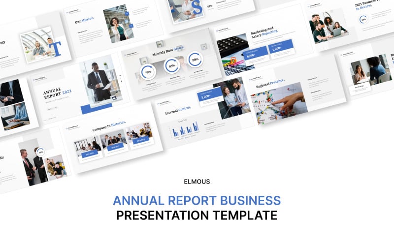 annual report business powerpoint presentation template original