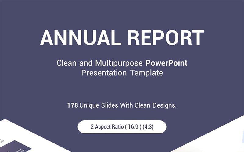 annual report powerpoint template original
