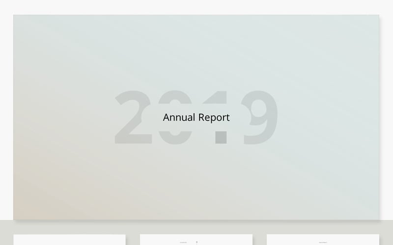 annual report powerpoint template original