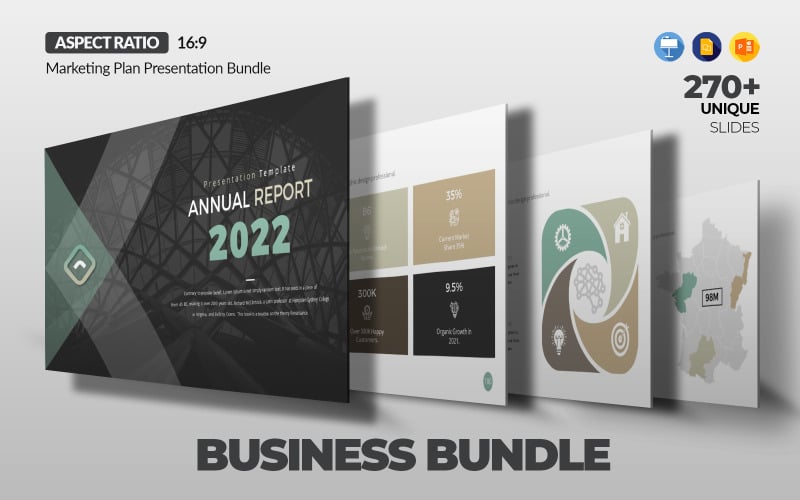 annual report presentation bundle for business original
