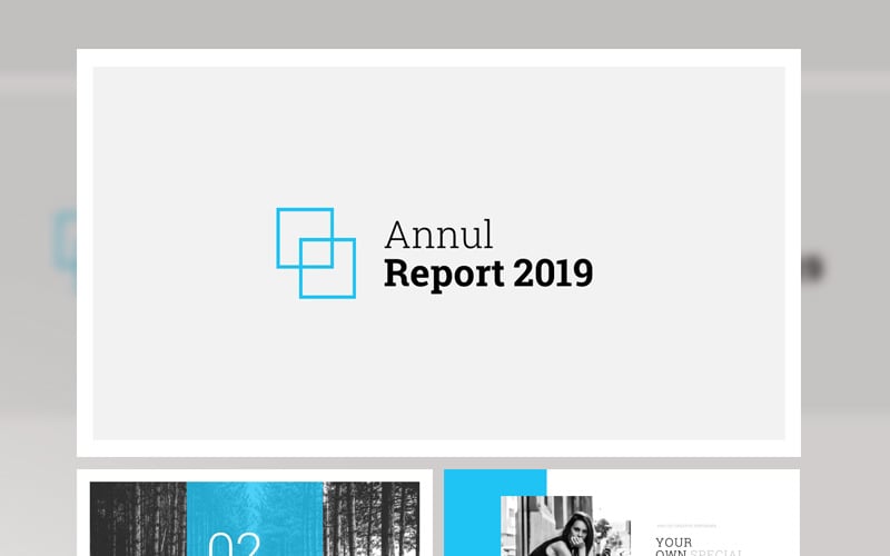 annul report powerpoint template original