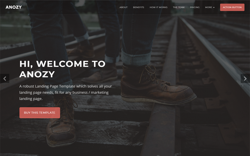 anozy one multipurpose landing page template original