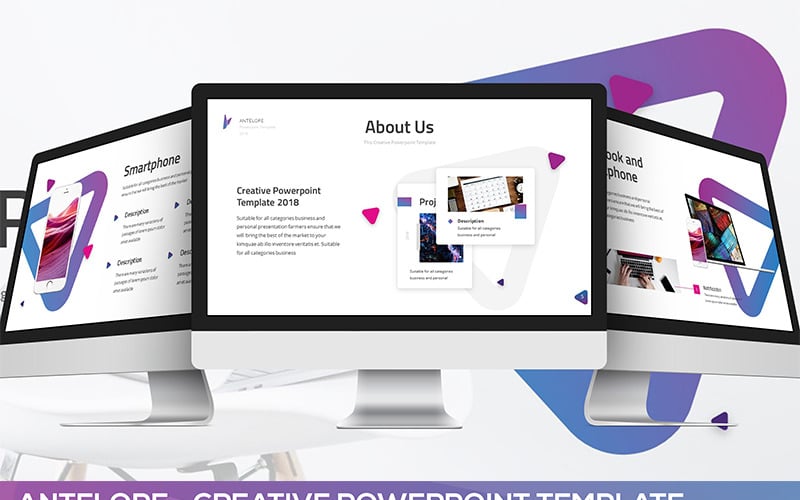 antelope creative powerpoint template original