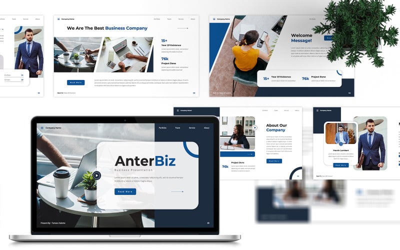 anterbiz business powerpoint template original